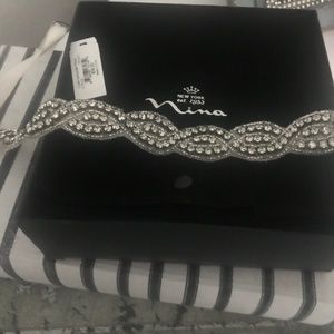 Nina bridal beaded belt/sash - Size OS